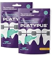 Platypus Orthodontic Flossers for Braces | Ortho Picks for Adults & Kids | Fits Under Arch Wire |...