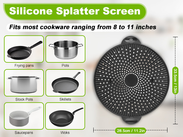 Silicone Splatter Screen