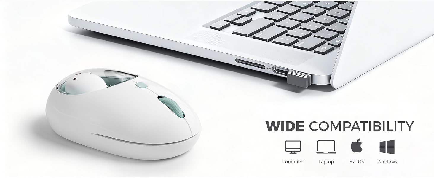 MIFFY Dual Mode Wireless Mouse (2.4GHz + Bluetooth 5.0)
