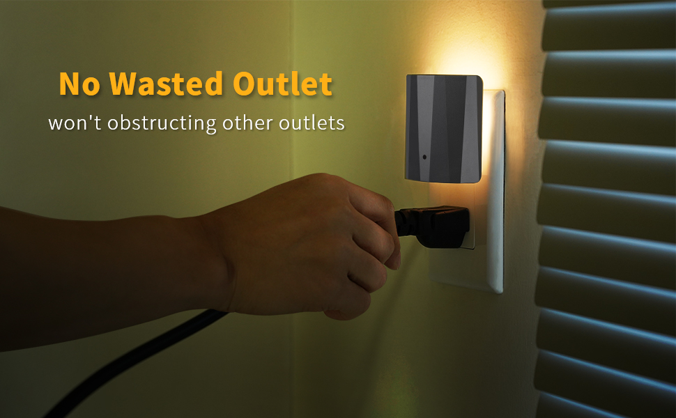 Reserve a second socket for the wall nightlight