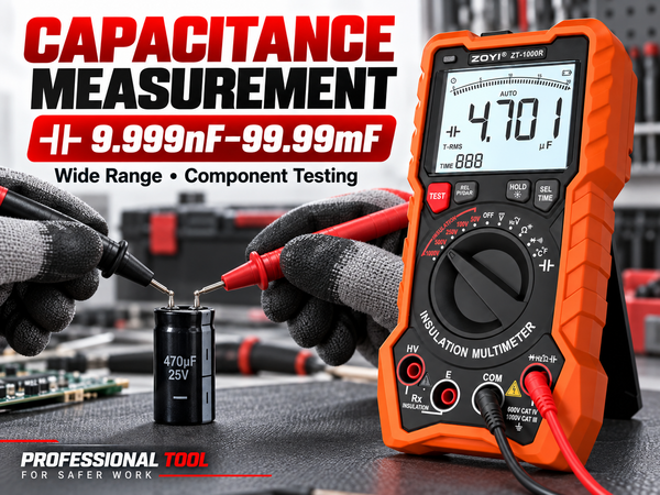 2 in 1 19999 Counts Multimeter Megohmmeter Insulation Resistance Tester