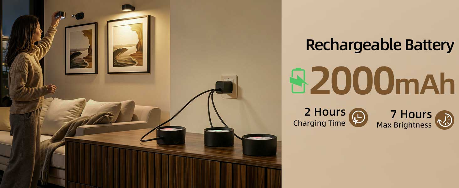 rechargeable picture lights