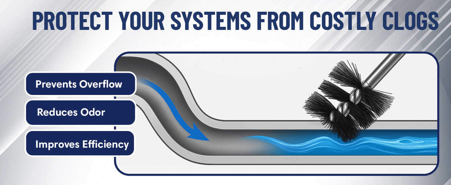 Easy Cleaning Flexible Drain Snake for Food, Hair & Clog Removal by FryOilSaver Co. B313C