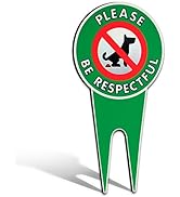 No Pooping Dog Signs for Yard | Dog Stake for Yard Pick Up After Your Dog Sign | No Dogs Peeing -...