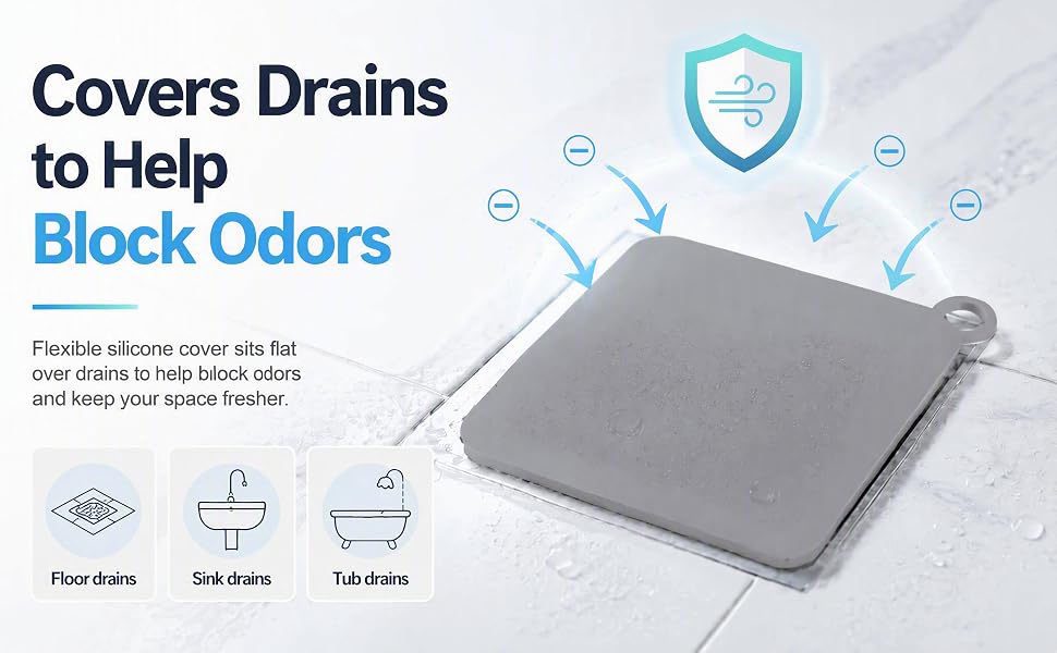 2 Pcs Silicone Tub Stopper Floor Drain Cover
