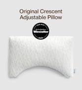 Coop Home Goods Crescent Back and Side Sleeper Pillow - Pillow for Neck and Shoulder Pain Relief,...