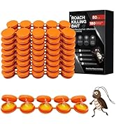80 Pack Cockroach Gel Bait, Highly Effective Roach Gel Bait Indoor Infestation Solution, Fast Act...