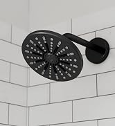 Design House 582718-BLK Ian Modern 8-inch 2-Function Showerhead, Matte Black