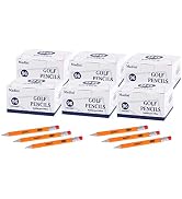 Madisi Mini Golf Pencils Bulk with Eraser, 576 Count, #2 HB Pre-Sharpened | 3.5" Short Pencils, 6...