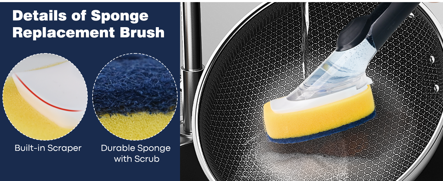 Sponge Brush Refills for OXO Dish Brush