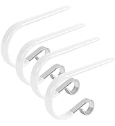 DINGEE Vinyl Coated Stocking Hooks,Non Slip Christmas Stocking Holder for Mantle Set of 4 Pack, M...