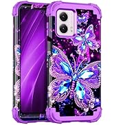 Hekodonk for Moto G Power 2024 Case,Glow in The Dark Three Layer Heavy Duty Shockproof Protection...