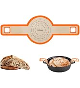 Sourdough Silicone Bread Sling - Non-Stick & Easy Clean Silicone Bread Mat for Dutch Oven. Reusab...