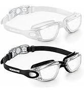 Vorshape Swim Goggles 2 Pack Anti Fog Swimming Goggles, No Leaking UV Protection Pool Goggles for...
