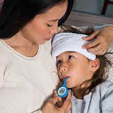 With Kinsa app you get medication dosage guidance & reminders when it’s time to take meds