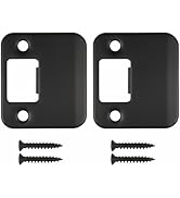 Siwil Deadbolt Strike Plate – Extended Lip Door Knob Strike Plate, Reinforced Door Lock Reinforce...