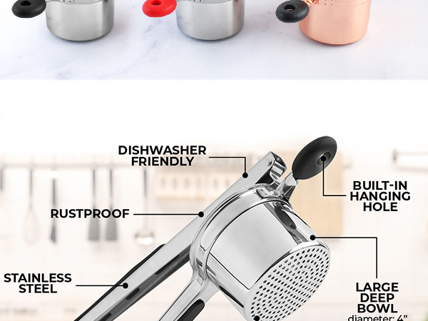 potato ricer stainless steel mash potatoes potato masher stainless steel helix potato ricer