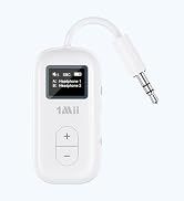 1Mii SafeFly Dual | Airplane Bluetooth Adapter for AirPods or Headphones, Bluetooth Transmitter w...