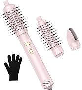 3 in 1 Rotating Hair Dryer Brush Spinning with Detachable Brush(2" & 1.5"),3 Heats and 2 Speeds R...