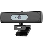 Sameuo G55 2K Webcam with 4-Array AI Noise-Canceling Mics, 120° Ultra-Wide Angle, Dual 3W Speaker...