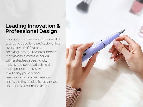 Electric Nail Drill Kit: Professional Stepless Speed Regulation