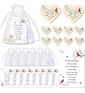 Nlicrst 100 Pcs Funeral Favors for Guests - Celebration of Life Memorial Gifts with Wooden Heart ...