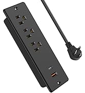 Recessed Power Strip with 20W USB C Ports,Furniture Flush Mount Charging Station,Conference Reces...