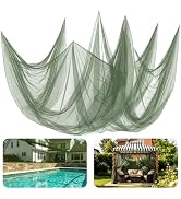 ANPHSIN 65x10ft Ultra fine Mosquito Net for Patio - Mesh Netting Screen for Outdoor Garden Porch ...