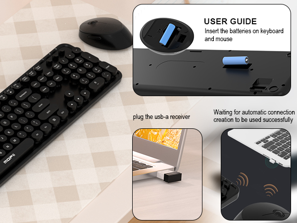 Wireless Keyboard and Mouse Combo