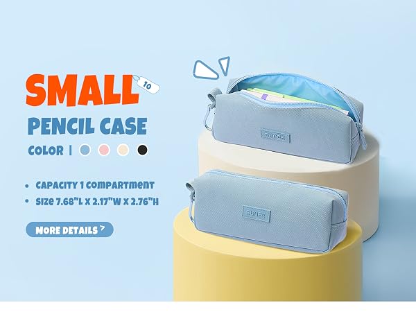 SUNEE Cute Pencil Case, Large Capacity Pencil Pouch Aesthetic Zipper Pencil Bag