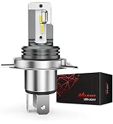 Nilight 20035H NIXMEN H4/HS1 LED Motorcycle Headlight Bulb CSP Chips 6000K 9003 HB2 Hi/Lo Beam Li...