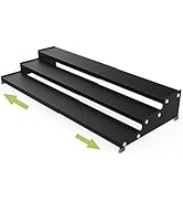 Jojocross Spice Rack Organizer for Cabinet, 3-Tier Expandable Spice Storage,Great for Kitchen Cab...