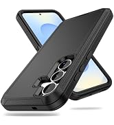 ACAGET for Samsung Galaxy S25 Plus Case, Heavy Duty Matte Non Slip Armor Cover with Port Anti Dus...