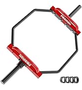 PROIRON Olympic Trap Bar 2", Hex Deadlift Squat Bar, 56" Weight lifting Shrug Bars Barbell Knurle...