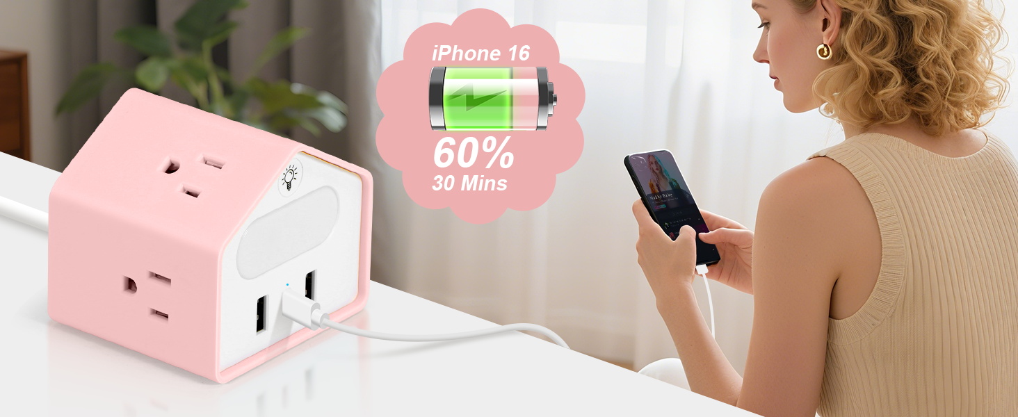 PINK POWER STRIP