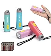 EverBrite 4-Pack Mini LED Plastic Flashlight, Kids Party Favors Torch Colors Assorted for Childre...