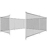 Patio Pool Fence for Inground Pools Mesh Safety Fence with Poles for Backyard Garden Patio Deck O...