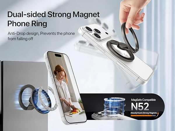 phone holder stand grip ring magnetic mag safe golf cart phone holder adhd gifts stress anxiety