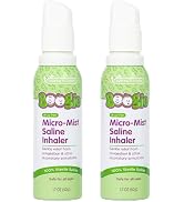Boogie Micro-Mist Saline Inhaler Refill, Baby Nose Congestion Relief, Nasal Spray for Kids, Pedia...