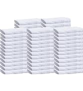 Towels N More 60 Pack 20x40 100% RS Cotton Loops Towels - Absorbent, Soft & Fluffy Bath Towels - ...