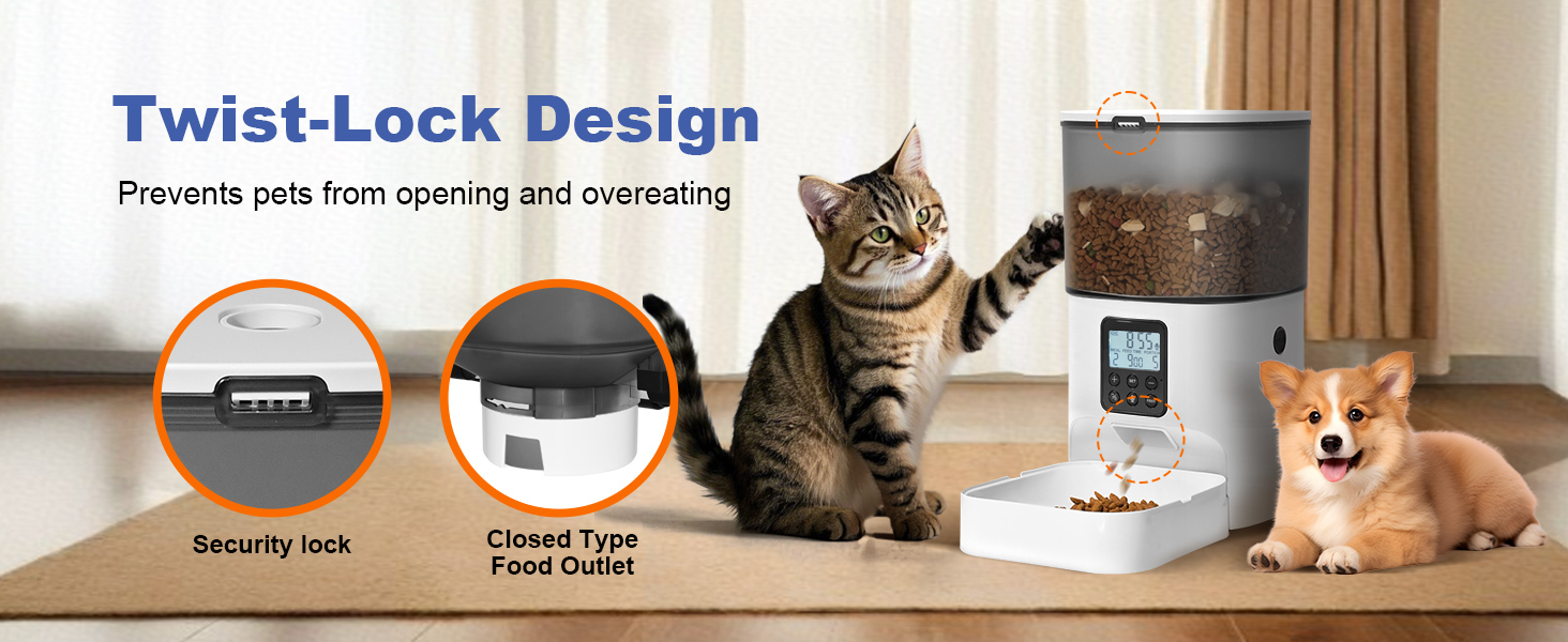 twist-lock design to keep your food fresh