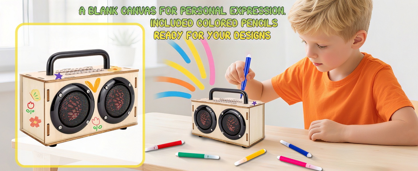 DIY Speaker Kits for 8 9 10 11 12 13 14 15 16 boys & girls birthday christmas