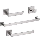 TURS Bathroom Hardware Set Brushed Towel Bar Set Stainless Steel Bathroom Accessories Towel Holde...