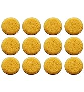 Pack of 12 Synthetic Sponges - 2-1/2 Inch Round Craft Sponge for Leather Care, Horse Tack Mainten...