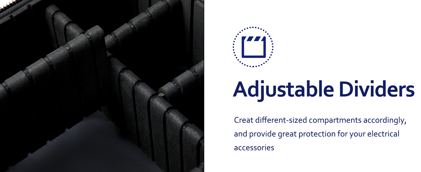 adjustable padded foam dividers