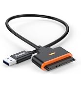 FEMORO SATA to USB 3.0 Adapter, SATA III 5Gbps Data Transfer Converter Cable, UASP Support for 2....