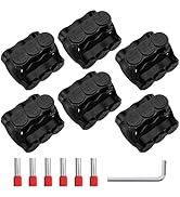 Joinfworld 3 Port Insulated Multi Tap Connector Dual Entry 2-14 AWG Aluminum to Copper Wire Conne...