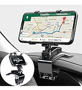 PKYAA Car Dashboard Phone Holder, Rotating Dashboard Clip Cell Phone Holder, 360-Degree Rotation ...