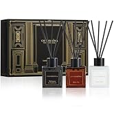 COCORRÍNA Hotel Collection Reed Diffuser Set, 1.7 fl oz Trio, Mahogany Teakwood, White Flower & W...