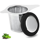 Tea Infuser Basket Stainless Steel Tea Strainer Tea Filter With Small Strainer And Lid Tea Diffus...